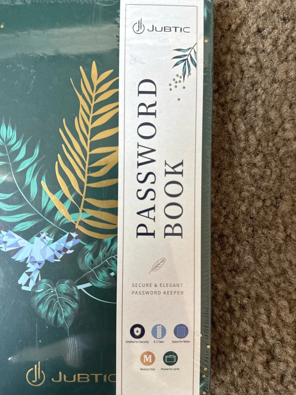 JUBTIC Spiral Password Keeper Book